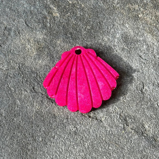 Médaille - Coquillage - Rose