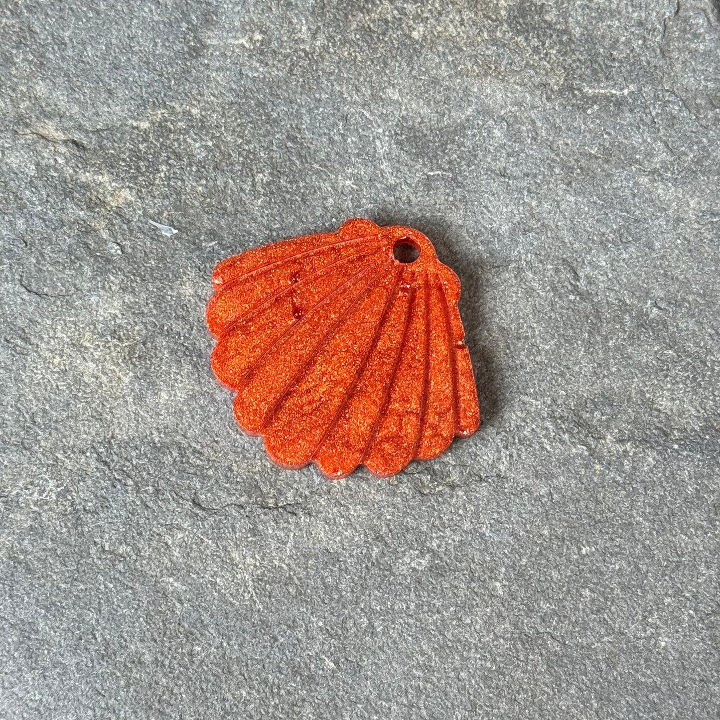 Médaille - Coquillage - Orange